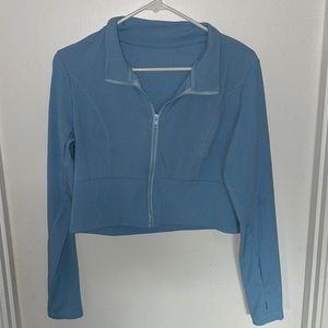 Light baby blue workout shirt